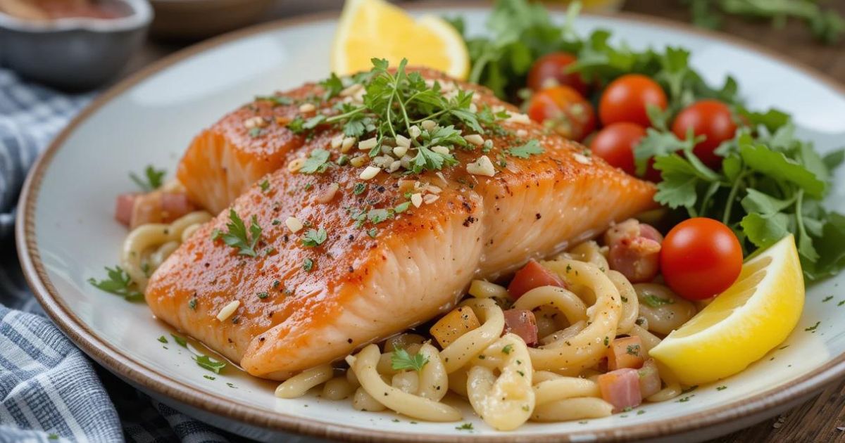 Mediterranean salmon recipe