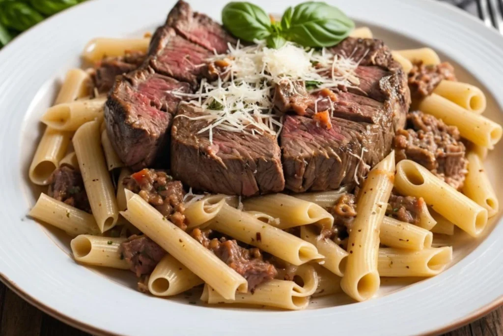 steak pasta