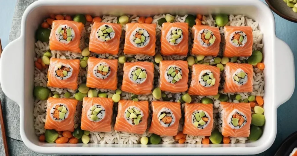 Salmon Sushi Bake recipes